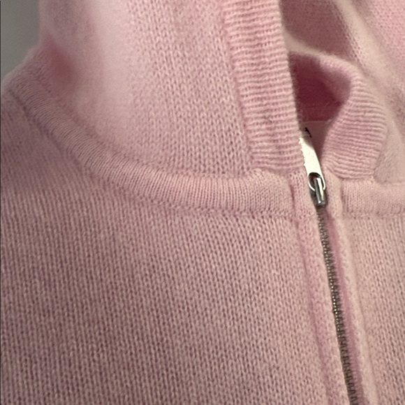 Aritzia Light Pink Zip-Front Hooded Cardigan - Picture 8 of 12